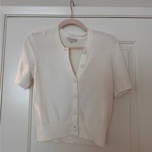 Rebecca Taylor - Short Sleeve Button Down Sweater